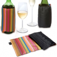 Охолоджувач для вина та шампанського WINE & CHAMPAGNE COOLER, кольорові полоси/чорний