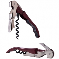 Штопор DOUBLE LEVER CORKSCREW, бургунд, блістер