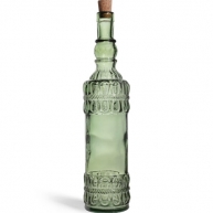 Пляшка з корком LAZOS, 700 мл, зелена хвиля