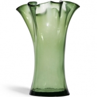 Ваза ARTESANIA, 23 см, зелена хвиля