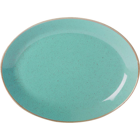 Блюдо овальне SEASONS TURQUOISE D24CM