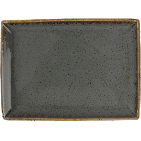 Блюдо прямокутне SEASONS DARK GREY 18X13CM