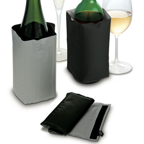Охолоджувач для вина та шампанського WINE & CHAMPAGNE COOLER, сірий/чорний