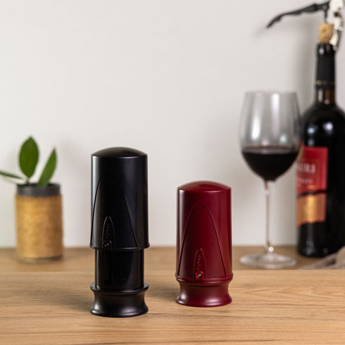 Пробка вакуумна для вина VACUUM WINE SAVER, чорний, блістер
