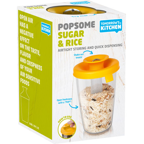 Контейнер з кришкою-дозатором POPSOME TODDLER SUGAR & RICE, 0,60 л