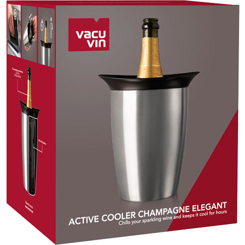 Відро - охолоджувач для шампанського ACTIVE COOLER CHAMPAGNE ELEGANT STAINLESS STEEL