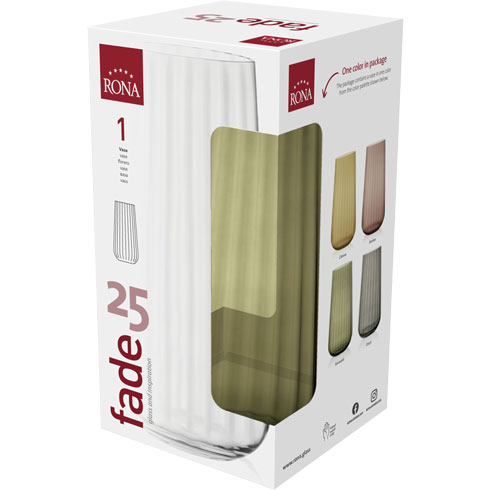 Ваза FADE EMERALD H25XD13CM, смарагд