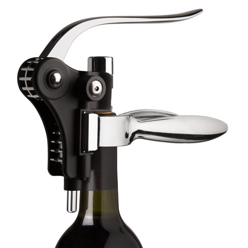 Штопор горизонтальний LEVER CORKSCREW HORIZONTAL BLACK