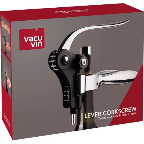 Штопор горизонтальний LEVER CORKSCREW HORIZONTAL BLACK