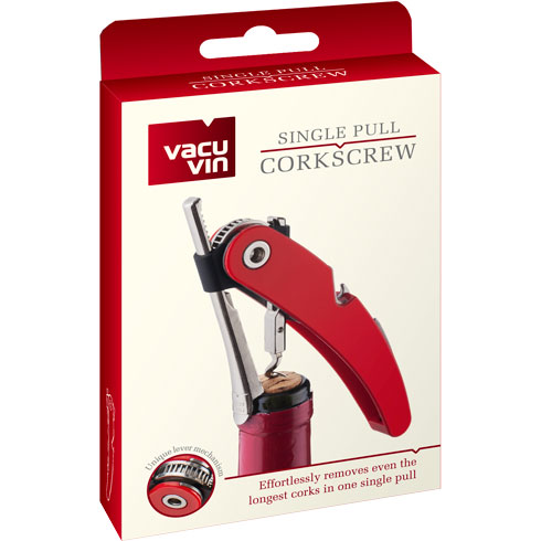 Штопор SINGLE PULL CORKSCREW RED