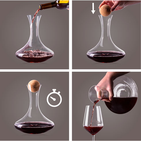 Декантер для вина з корком WINE DECANTER, 750 мл