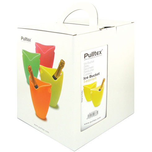 Відро для льоду SILICONE ICE BUCKET ORANGE, з силіконовим обідком